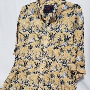 Mens KamJeans Hawaiian Button Down Shirt 2X